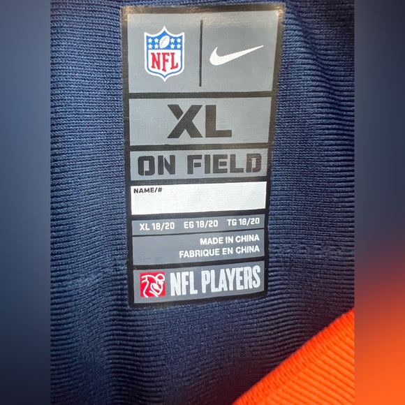 Nike Denver‎ Broncos Eric Decker #87 Orange Jersey NFL Football Youths Size XL - Picture 6 of 9